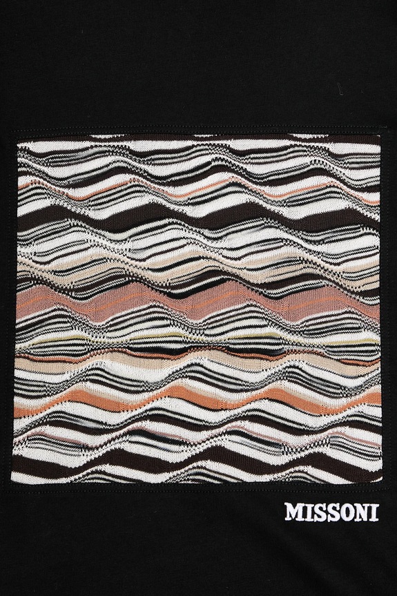 Bavlnené tričko Missoni DS25WL06.BJ00PJ čierna