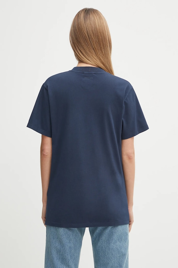Clothing Anine Bing cotton t-shirt lili A.08.11206 navy