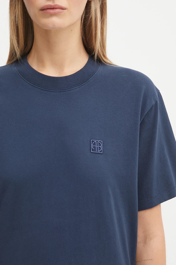 Anine Bing cotton t-shirt lili navy A.08.11206