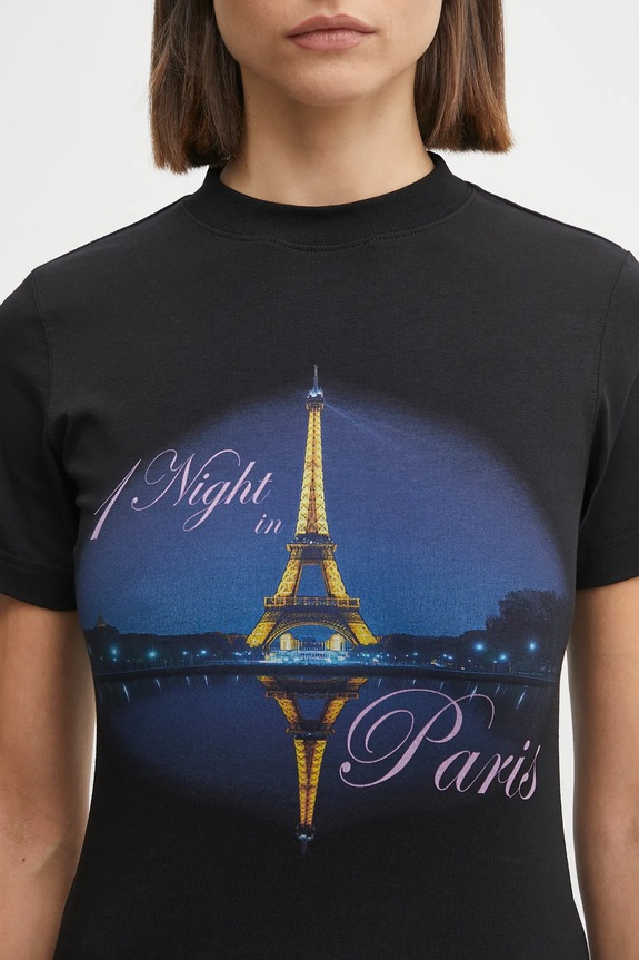 VETEMENTS t-shirt Night In Paris Fitted nero WH76TR430B