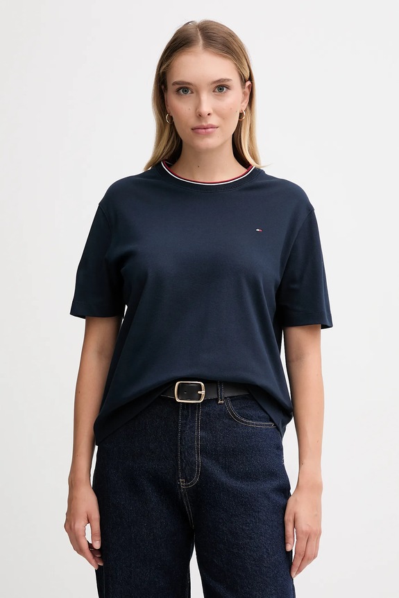 Tommy Hilfiger t-shirt regular granatowy WW0WW47310