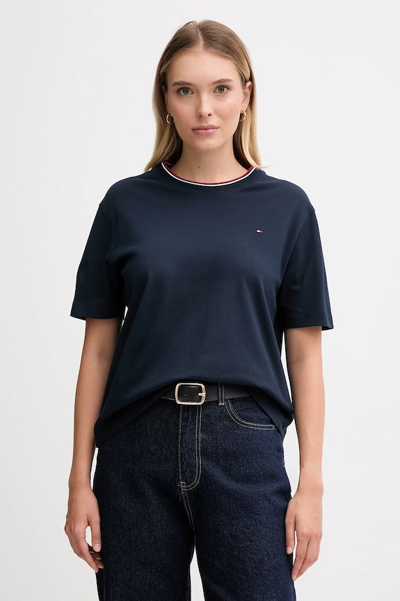 Tommy Hilfiger t-shirt regular granatowy WW0WW47310