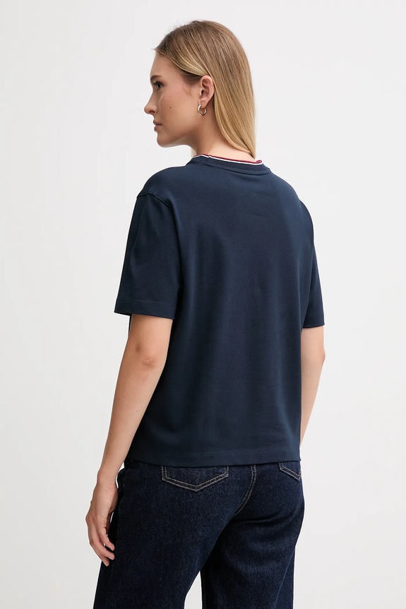 Tommy Hilfiger t-shirt WW0WW47310 granatowy AW25
