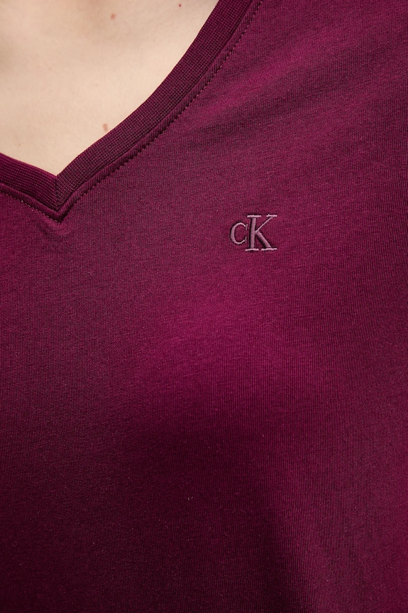 Calvin Klein Jeans t-shirt bawełniany LV047B205G fioletowy