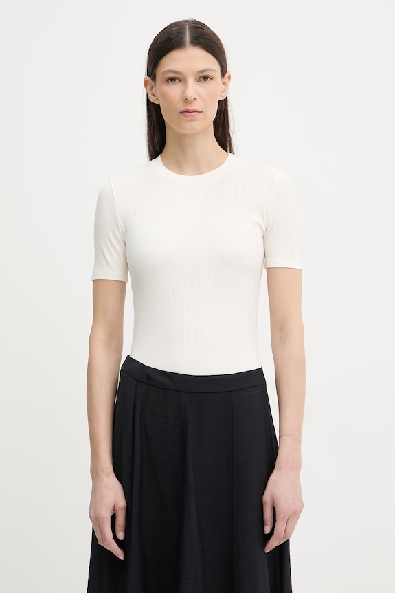 Calvin Klein tricou de damă cu modal bej LV044D246G