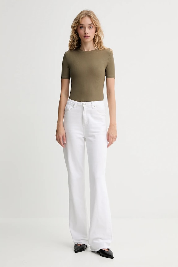 Calvin Klein tricou femei din modal LV044D246G verde SS26