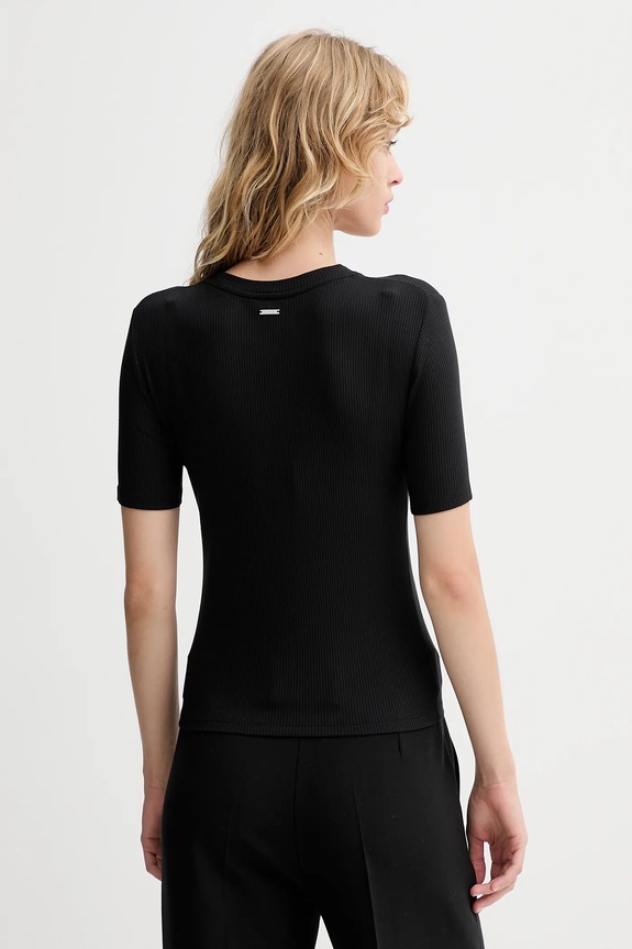 Odzież Calvin Klein t-shirt damski z modalem LV044D246G czarny