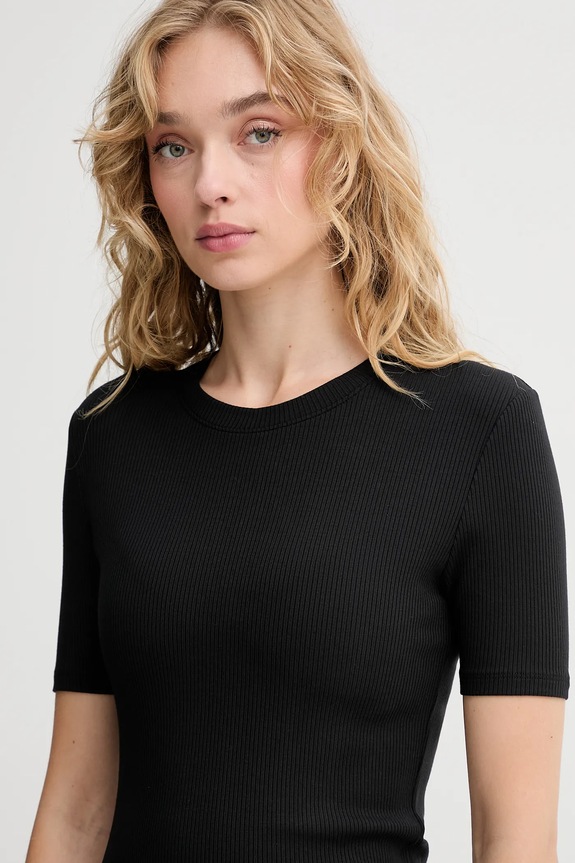 Calvin Klein t-shirt damski z modalem czarny LV044D246G