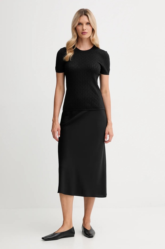 Majica kratkih rukava Calvin Klein LV044D308G crna AW25