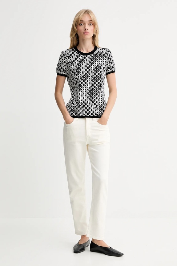 Calvin Klein t-shirt LV044D313G czarny AW25