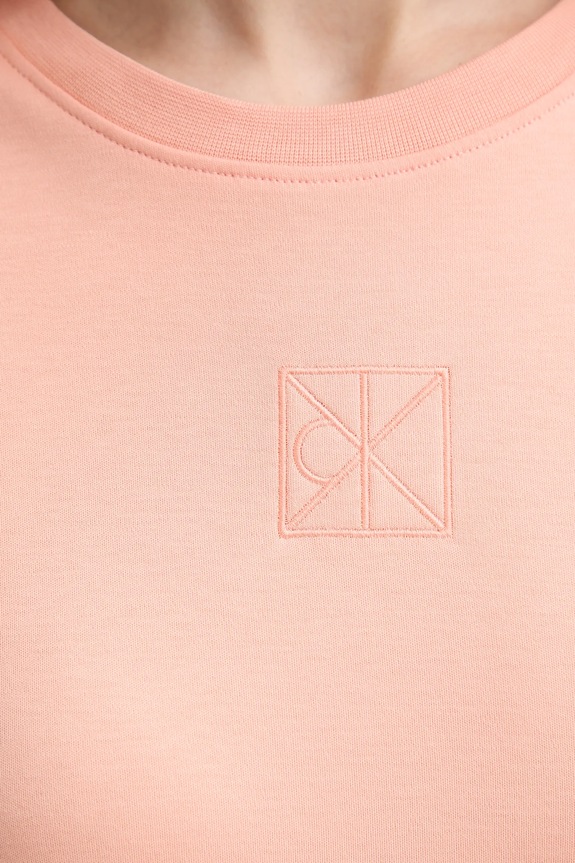 Bavlnené tričko Calvin Klein LV044D201G oranžová