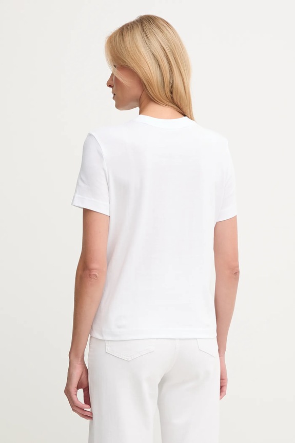 Ρούχα Βαμβακερό μπλουζάκι Calvin Klein Jeans LV047D210G λευκό