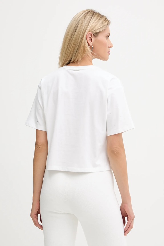 Îmbrăcăminte MICHAEL Michael Kors tricou din bumbac MF551TR2ZU alb