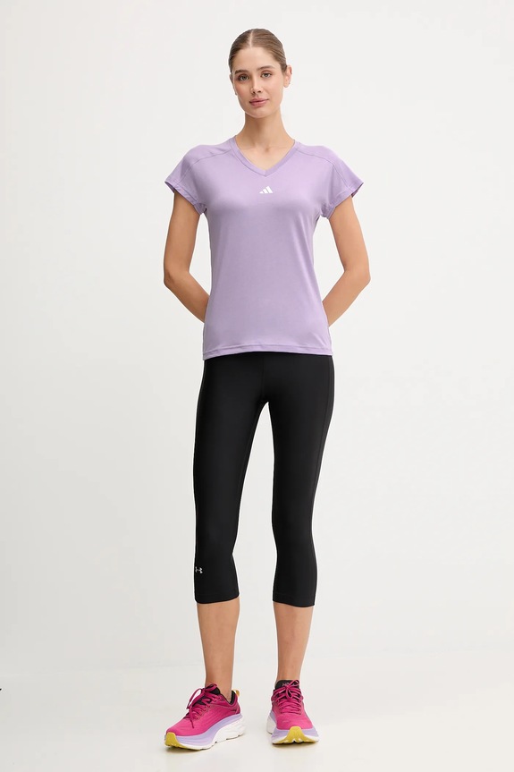 Футболка для тренинга adidas Performance Aeroready Wourkout Essentials JY2179 фиолетовой AW25