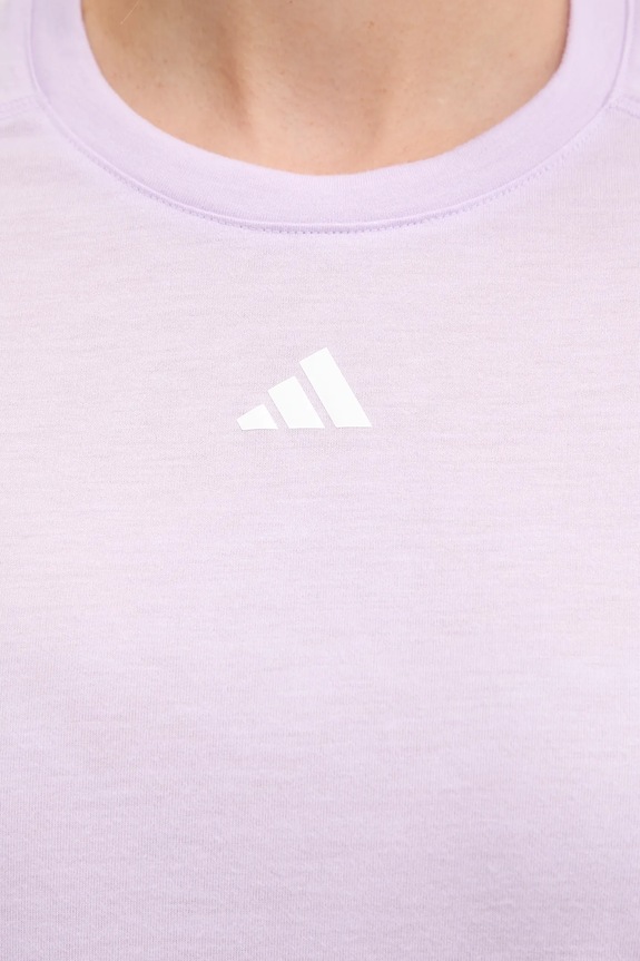 Majica kratkih rukava za trening adidas Performance Aeroready Wourkout Essentials JY4574 ljubičasta