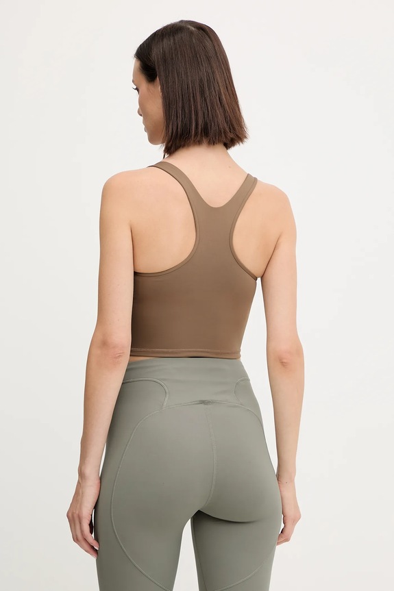 Îmbrăcăminte adidas by Stella McCartney top de antrenament JW1998 maro