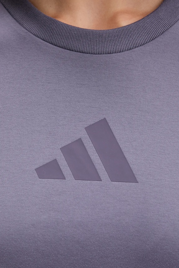 Хлопковая футболка adidas adidas x Z.N.E JW7755 фиолетовой