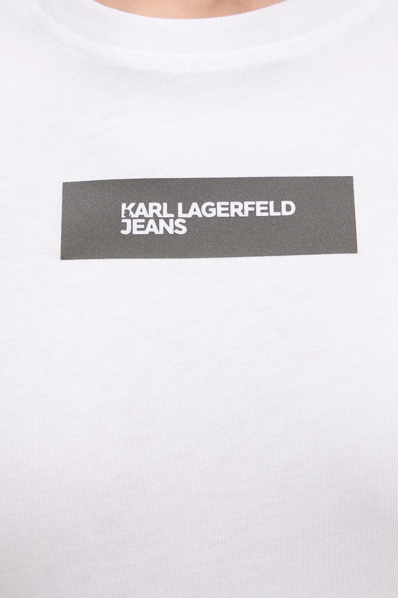 Karl Lagerfeld Jeans t-shirt bawełniany A4W17002 biały