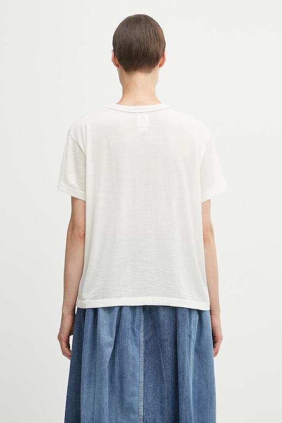 Oblečenie Vlnené tričko Visvim carree tee s/s 325105010006 béžová