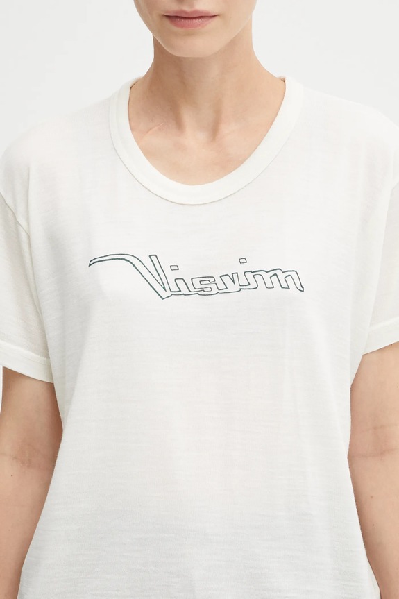 Vlnené tričko Visvim carree tee s/s béžová 325105010006