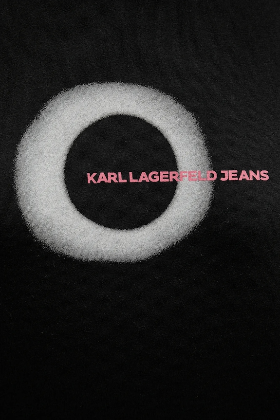 Karl Lagerfeld Jeans tricou A4W17011 negru