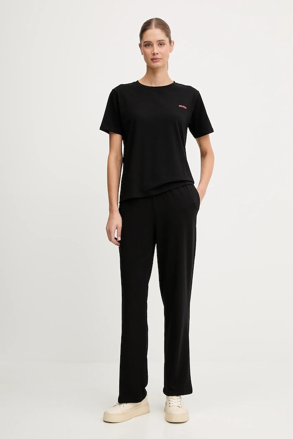 Tričko HUGO HUGO ID T-SHIRT 50555634 čierna AW25