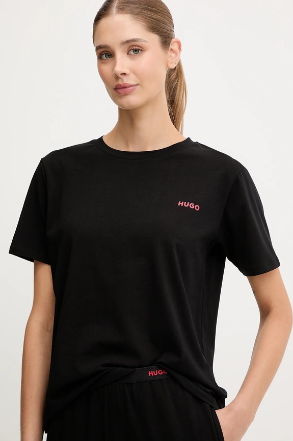 Tričko HUGO HUGO ID T-SHIRT čierna 50555634