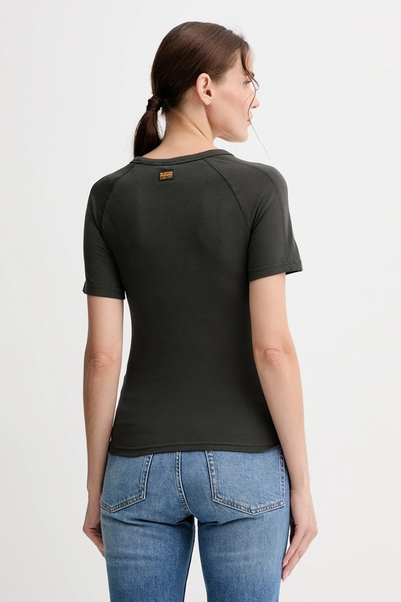 Oblečenie Bavlnené tričko G-Star Embro patch slim D27741.D961 zelená