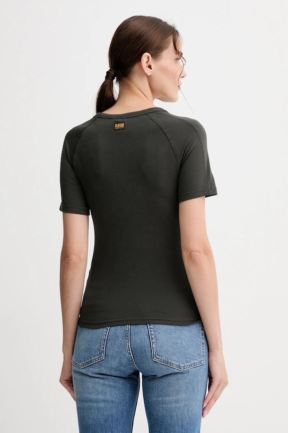 Oblečenie Bavlnené tričko G-Star Embro patch slim D27741.D961 zelená