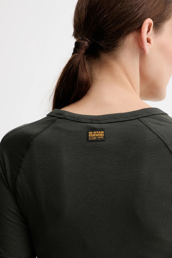 Bavlnené tričko G-Star Embro patch slim D27741.D961 zelená