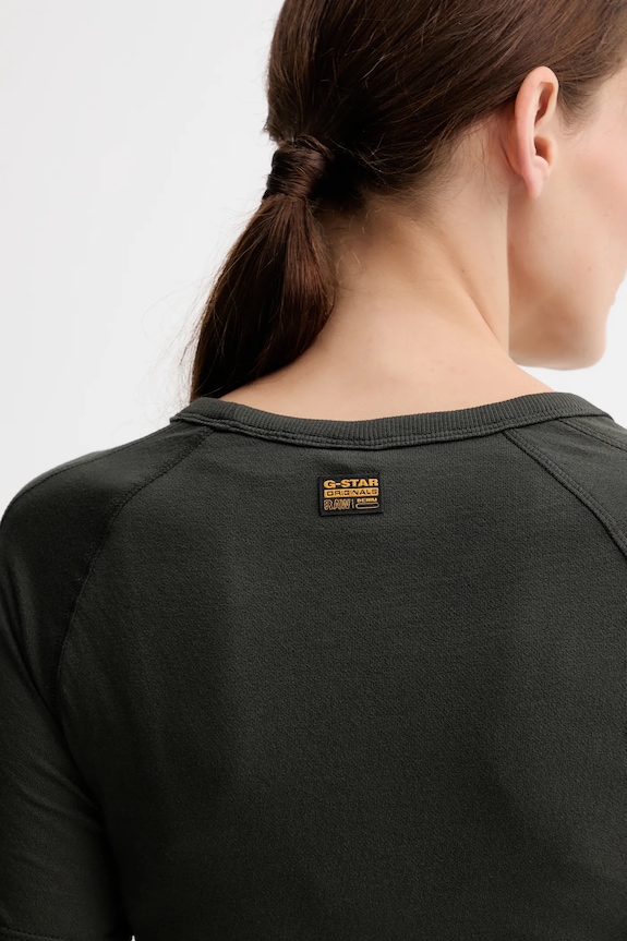 Bavlnené tričko G-Star Embro patch slim D27741.D961 zelená