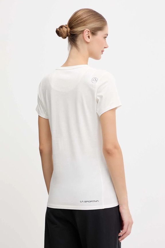 Odzież LA Sportiva t-shirt bawełniany Peaks ZACT082 beżowy