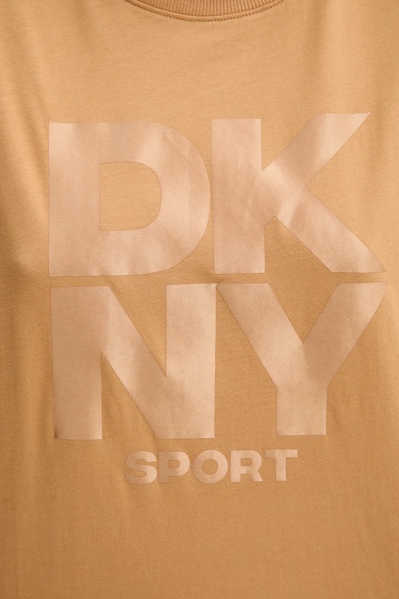 Dkny tricou din bumbac DP5T1470 maro