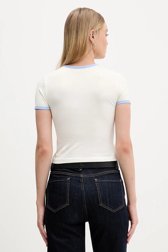 Odzież Guess Jeans t-shirt W5BI17.J1314 beżowy
