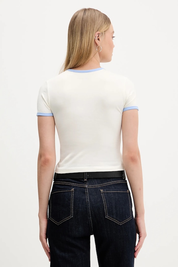 Odzież Guess Jeans t-shirt W5BI17.J1314 beżowy