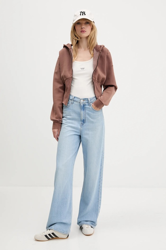 Top Guess Jeans W5BP04.KA0H1 béžová AW25