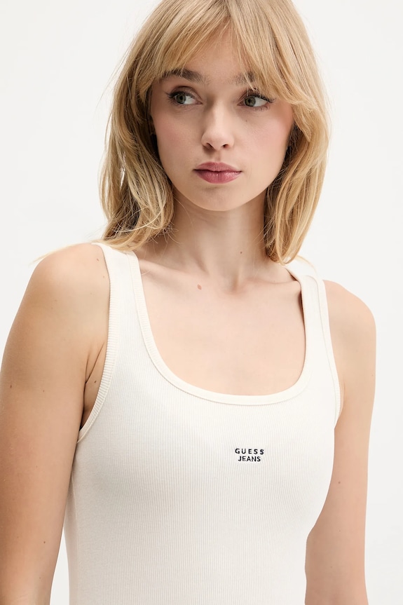 Top Guess Jeans béžová W5BP04.KA0H1