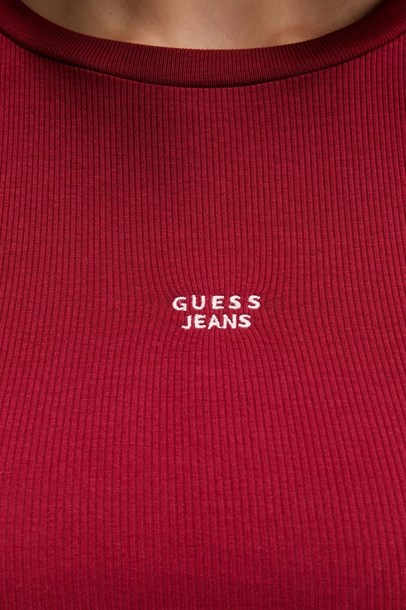 Guess Jeans t-shirt W5BP45.KA0H1 bordowy