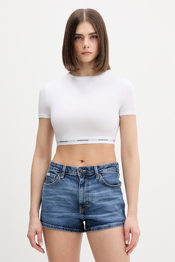 Tričko Guess Jeans biela W5YZ02.KBBU1