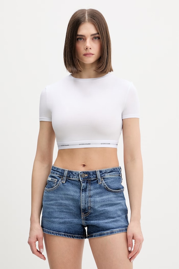 Tričko Guess Jeans biela W5YZ02.KBBU1