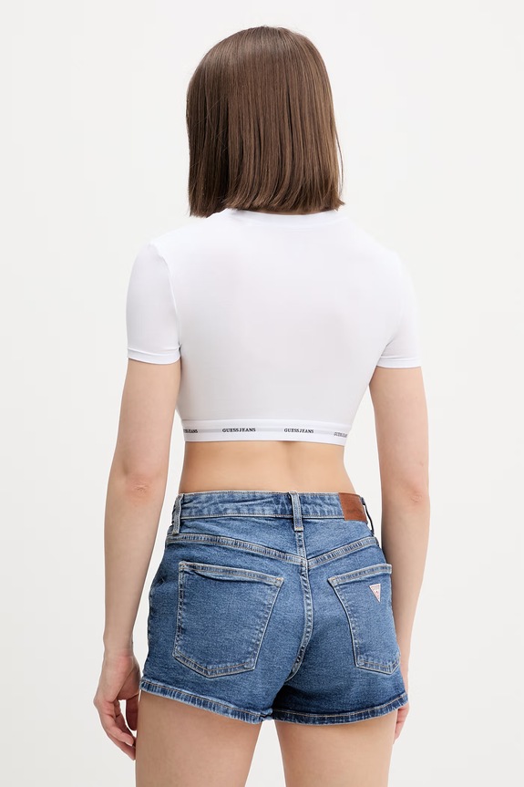 Oblečenie Tričko Guess Jeans W5YZ02.KBBU1 biela
