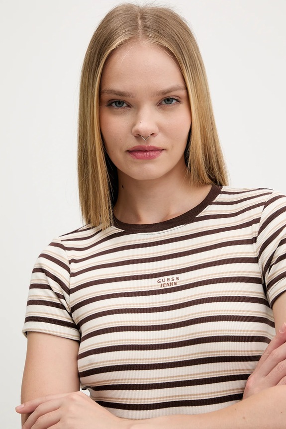 Tričko Guess Jeans béžová W5BP52.KA0H1