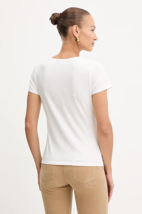 Ρούχα Μπλουζάκι Morgan DMIO λευκό