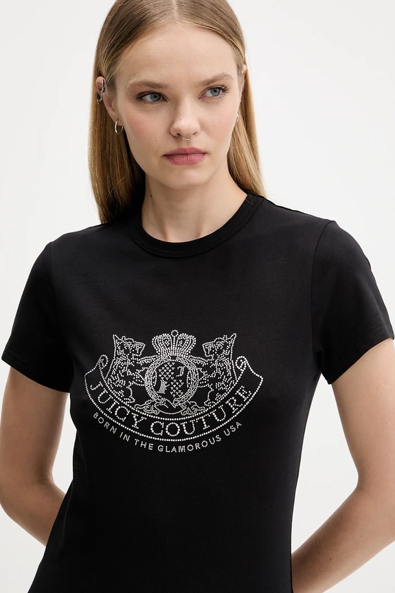 Juicy Couture t-shirt fekete JCGTK225015