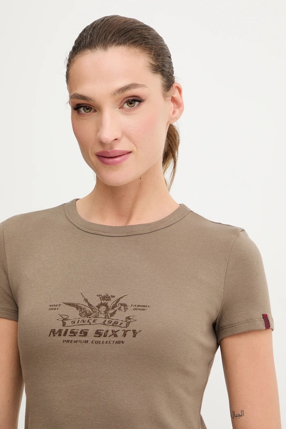 Miss Sixty tricou maro 6S3SJ56300