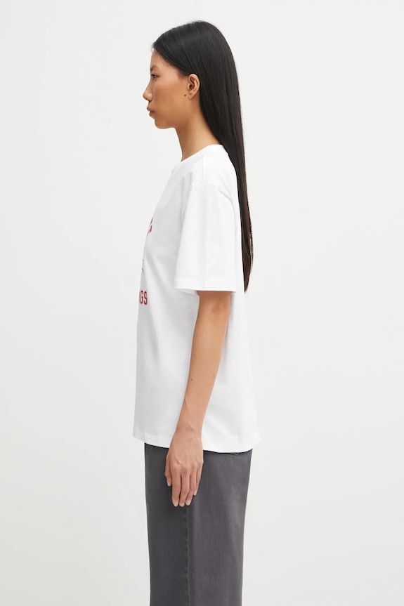 Carhartt WIP cotton t-shirt W' S/S Wild Dog T-Shirt I035487.02XX white AW25