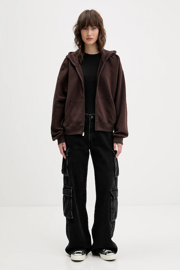 Βαμβακερό μπλουζάκι Hollister Co. KI339.5073.900 μαύρο AW25