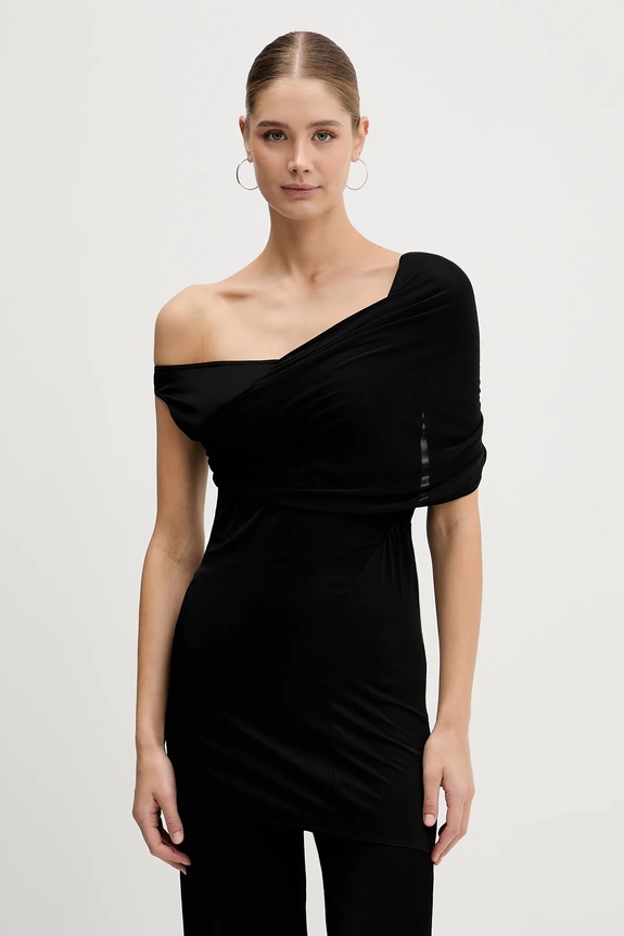 Majica Rick Owens Lilies Sahara Okrogel črna LI02E3108.JVS