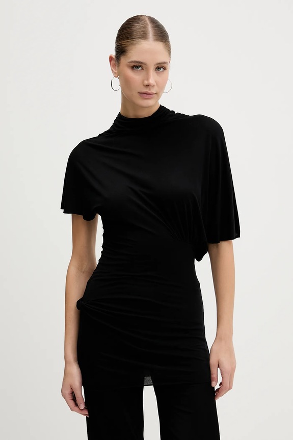 Μπλουζάκι Rick Owens Lilies Lilith κανονικό μαύρο LI02E3205.RV