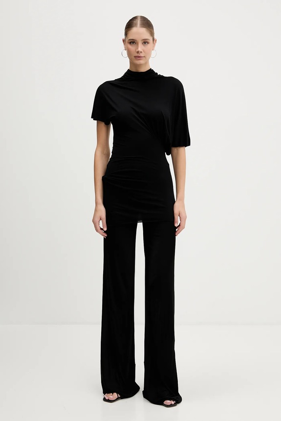 Μπλουζάκι Rick Owens Lilies Lilith LI02E3205.RV μαύρο AW25